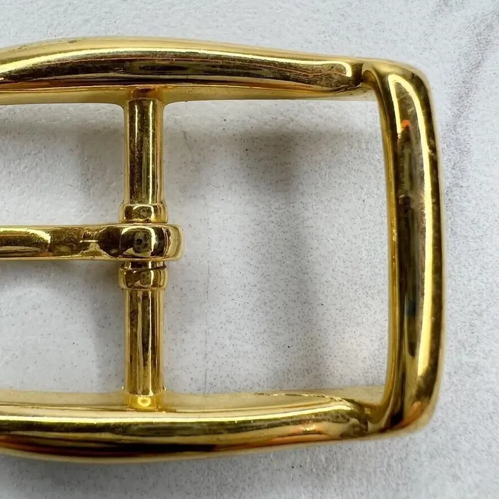 Vintage Gold Tone Simple Basic Belt Buckle for up to 1 Inch Belt
